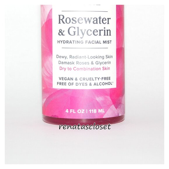 Heritage Store Rosewater & Glycerin Hydrating Facial Mist NWT/SEALED - Picture 4 of 9